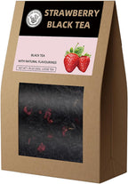 HANFANGLING Strawberry Black Tea, 100% Natural Loose Leaf, Blend Of Strawberry Fruit And Black Tea Aroma