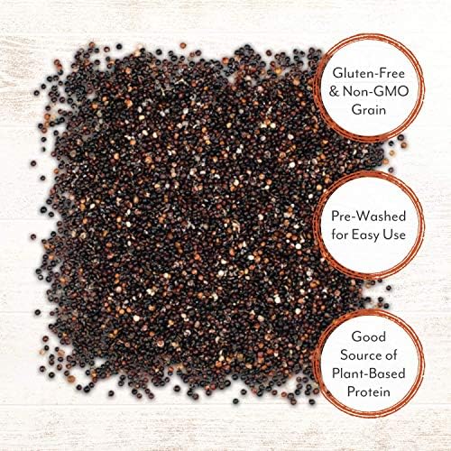 Roland Foods Black Quinoa from Peru, Pre-washed, 12-Ounce