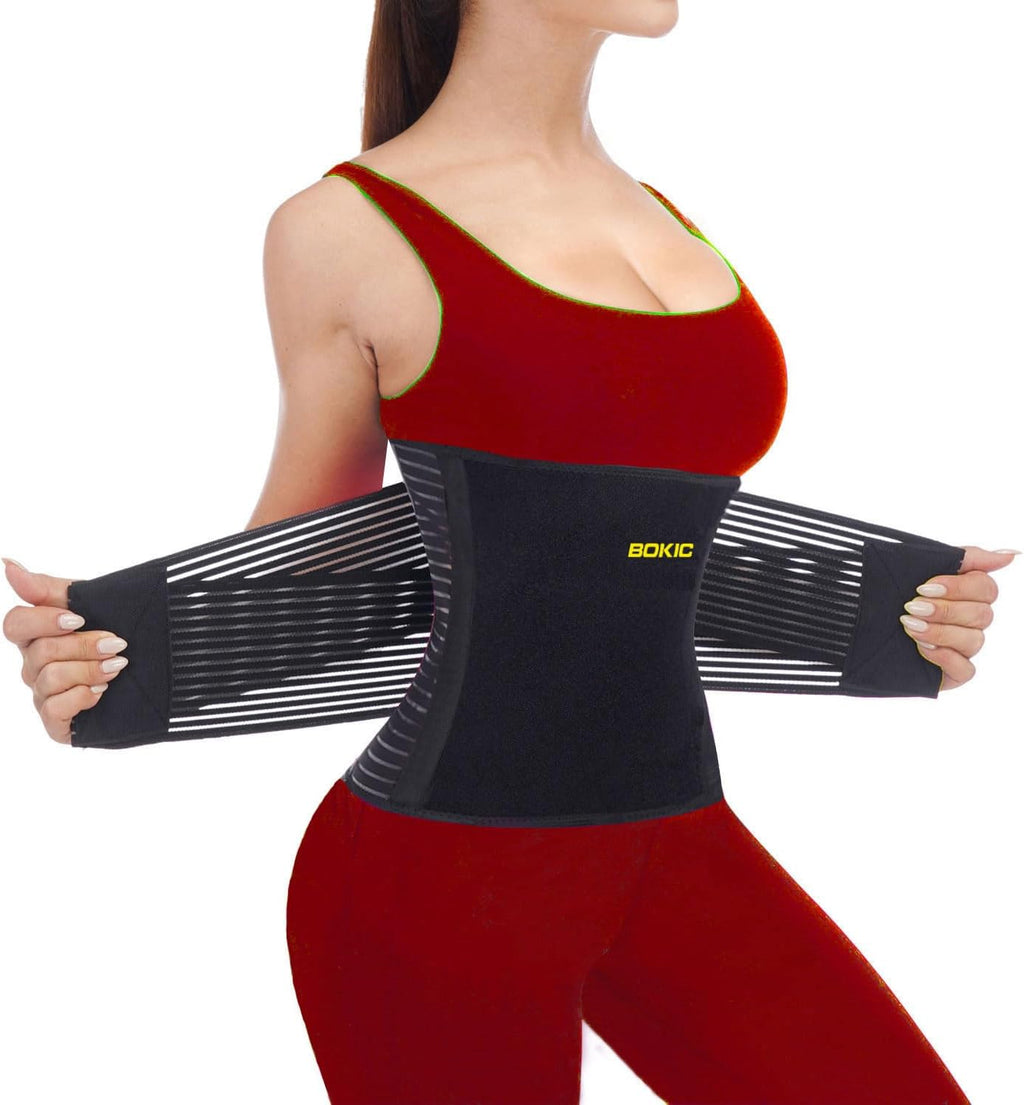 Back Brace for Men and Women Lower Back, Lumbar Support Belt Relieve Lower Back Pain with 8 Reinforce Bones,Scoliosis, Sciatica,Herniated Disc,Back Brace for Lifting at Work 04 Black-L