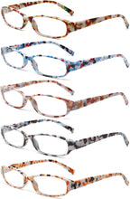 NORPERWIS Reading Glasses 5 Pairs Spring Hinge Comfort Fashion Quality Readers for Men and Women