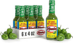El Yucateco Green Habanero Hot Sauce, Authentic Mexican Chile Habanero Sauce, 4 fl oz (120 ml), Gluten Free (Pack of 6)