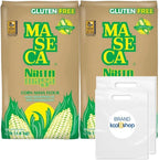 Maseca Nixtamasa Instant Corn Masa Flour Gluten Free Kosher 4 lbs Bag 2 Pack + 2 Storage Reusable Bags by KOOL8SHOP Infinite Deals