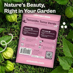 SVI 100 Toma Verde Tomatillo Seeds for Planting (Physalis ixocarpa) – Mexican Tomatillo Salsa Verde Favorite, Prolific 2–4oz Tomatillos – Heirloom Vegetable Seeds for Outdoor & Indoor Garden