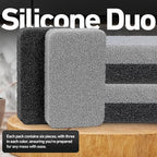 6-Pack Silicone Kitchen Scrubbing Sponges, Heavy-Duty, Non-Scratch Kitchen Sponges | Reusable, Odor-Free, Multipurpose Cleaning Sponge for Kitchen, Bathroom, Dishes, Non-Stick Cookware, Countertops