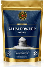 Spice Magic White Alum Powder 8oz (227g) – 100% Pure Natural Potassium Alum Powder (Fitkari/Phitkari) Alumbre en Polvo for Odor Control, Aftershave, Minor Cuts, Pickling & Skin Care