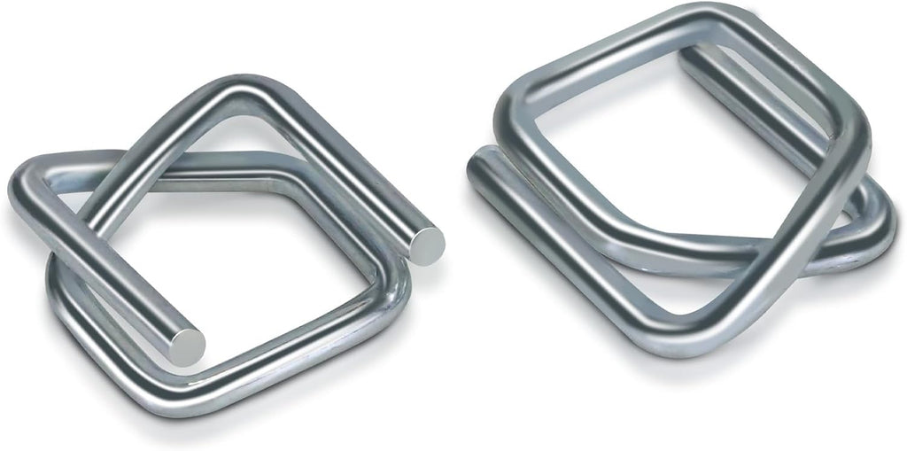 Heavy Duty Galvanized Wire Buckle for 1/2" Width Cord Strapping (Pack of 100)-Wire Buckles with Galvanized Coating