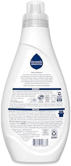 Seventh Generation Laundry Fabric Softener Liquid, Free & Clear, Reduces Static, 32 Fl Oz