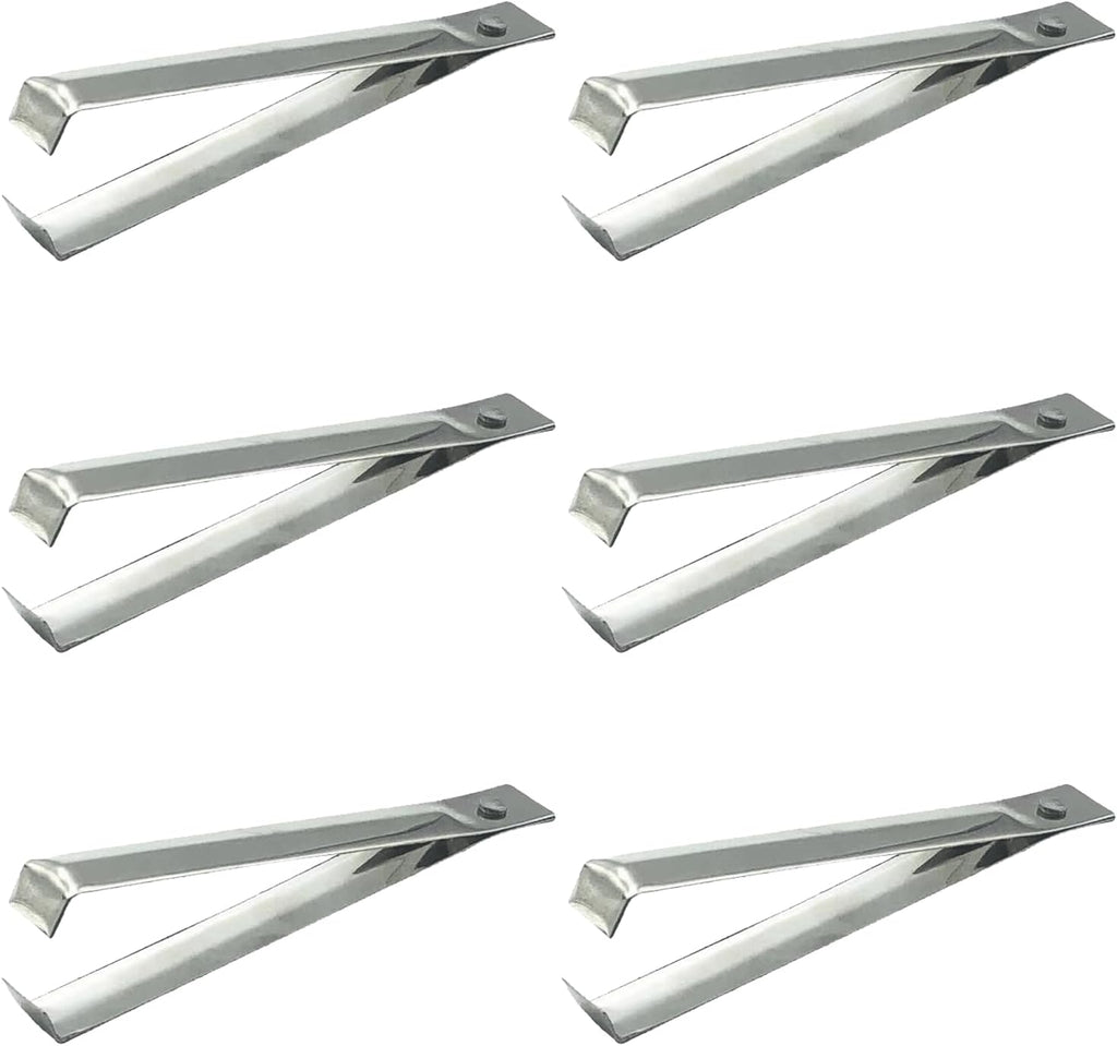 6PCS Garlic Peelers, Stainless Steel Garlic Skin Remover Clips, Pig Hair Remover Fish Bone Tweezers, Kitchen Tools for Cooking