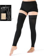 VARCOH Footless Compression Socks for Women Thigh High, Compression stockings 20-30 mmHg Good for DVT, Pregnancy, Varicose Veins,Edema