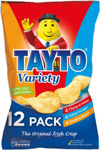Tayto Variety 12 pack Crisps from Ireland 12 x 25g by Tayto