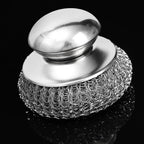 Stainless Steel Kitchen Pot Brush with Short Handle Wire Ball Cleaning Tools Home Kitchen Dish Washing Accessories (1PCS)