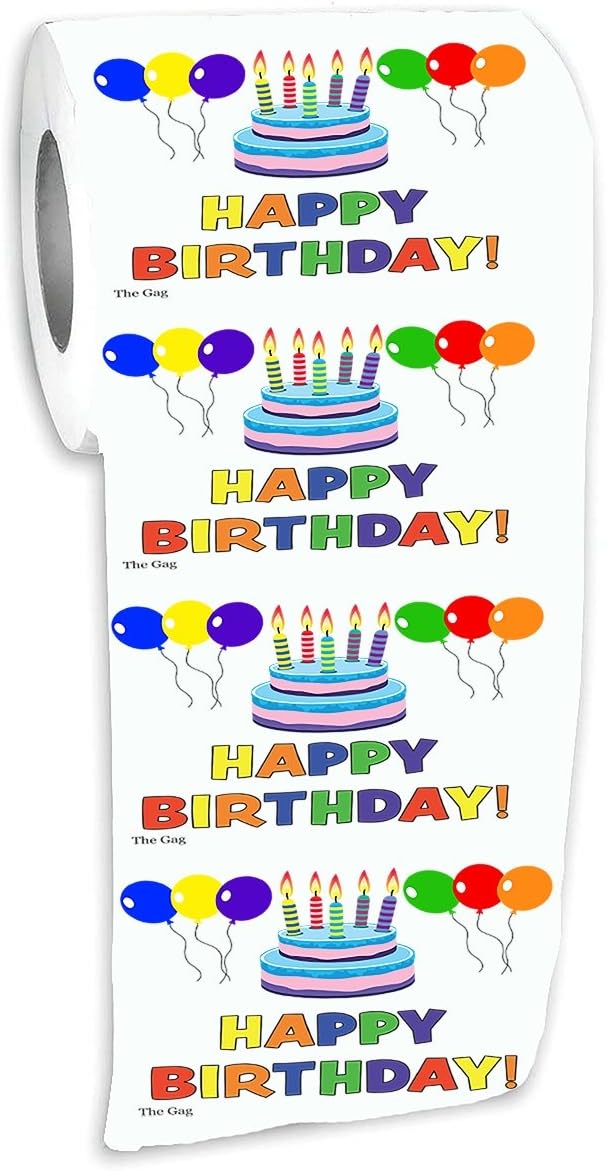 Happy Birthday Toilet Paper Birthday Tissue Paper Office Friends Family Home Joke Gag Gift