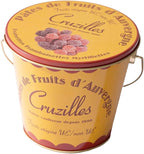 Pâtes de Fruits d’Auvergne Imported Assorted French Fruit Jelly Candies in Metal Tin (Assorted, 8.8oz)
