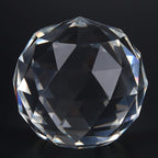 Tyenaza Cut Crystal Glass Ball, 60mm/2.36inch Prism Clear Ball for Home Hotel Decor, Christmas, Wedding, Suncatcher, Fortune Telling Divination Spheres