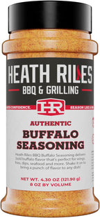 Heath Riles BBQ Rub - Buffalo Seasoning, Champion Pitmaster Recipe, Legendary Rubs For Smoking & Grilling, 80+ BBQ Championships, 8 oz.