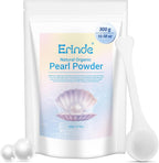 Erinde Freshwater Pearl Powder Organic, 300g 100% Natural DIY Skincare Pearl Powder for Face Mask, Cream & Lotion, Cosmetic Grade, Deep Cleansing, Anti-Aging Antioxidant Facial Mask, 10.58 OZ