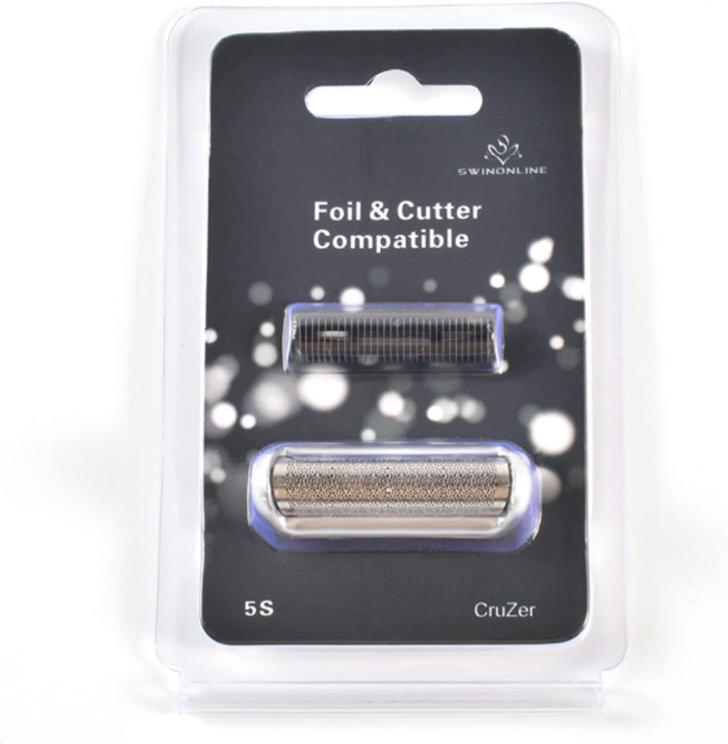 Replacement Shaver Foil and Cutter Fits Braun Cruzer 5S P40 P50 P60 P70 P80 P90 M30 M60 M90 550 555 570 575 5604 5607 5609