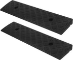 Heavy Duty 2Pcs Vehicle Threshold Ramps 3Cm High Black Non-Slip Home and Garage Loading Ramps for Cars Motorcycles and Wheelchairs