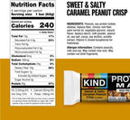 KIND Protein MAX Bars Variety Pack, Gluten Free, Low Sugar, High Fiber Snacks, Sweet & Salty Caramel Peanut Crisp, Crispy Chocolate Peanut Butter, 20g Protein, 12 Count