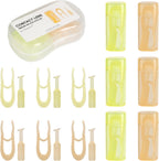 6-Pack Contact Lens Removal Tool Set, Tweezers & Suction Stick Combo for Daily Contact Lenses Colored Contacts & RGP Lenses