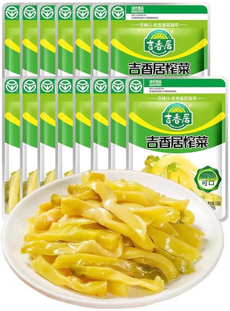 Pickled mustard (15g*12 packs) 180g (6.3oz.) Sichuan pickled mustard served with pickles