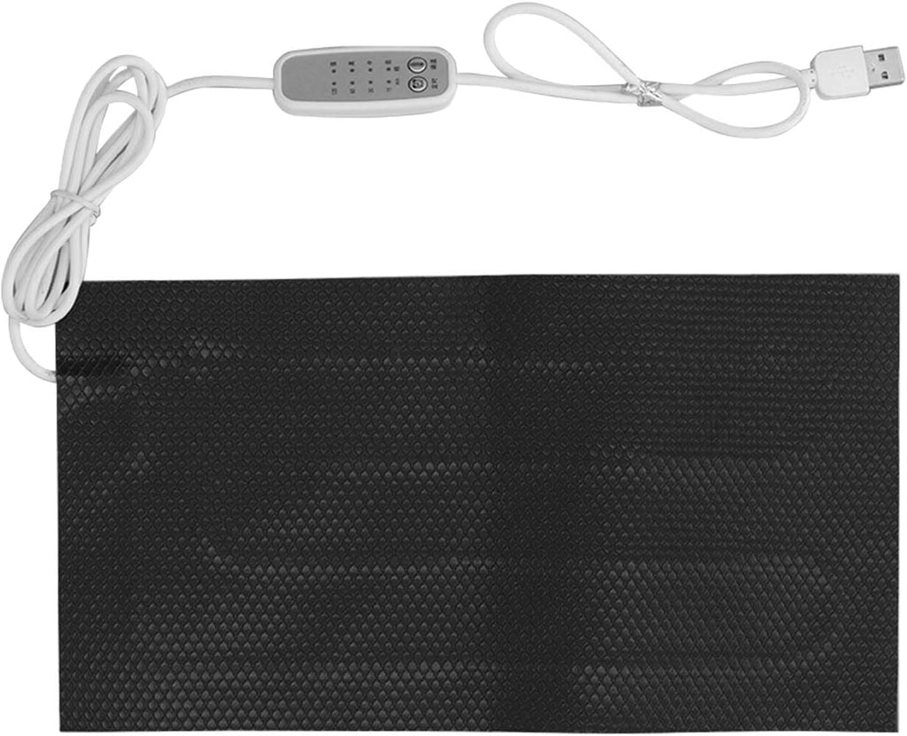 Temperature Regulating Heating Pad, 4 Gear USB Power Waterproof Electric Cloth Heater, Winter essentials, for Neck, Back, Abdomen, Lumbar Heating (15x30cm)