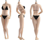 Fremego 1/6 Scale Female Body,12inch Asian Girl Type Seamless Figure Body Super Flexible Large Bust Miniature Action Figure Collectible (Pale Skin AB001W)