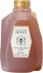 100% Raw & Unfiltered Wildflower Honey - American Made by Pure Southern Honey (48 Ounce)