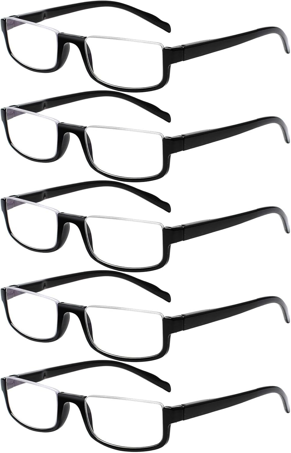 Kerecsen Half Frame Reading Glasses for Men & Women, Lightweight Comfort-Fit Design with Spring Hinges