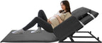 Electric Lifting Backrest for Bed,Soft Cushion, 600W 2-80° Adjustable Portable Electric Lifting Backrest with Armrests,330 lbs Capacity for Easily Getting up, Pregnant Women and Patients (Gray)