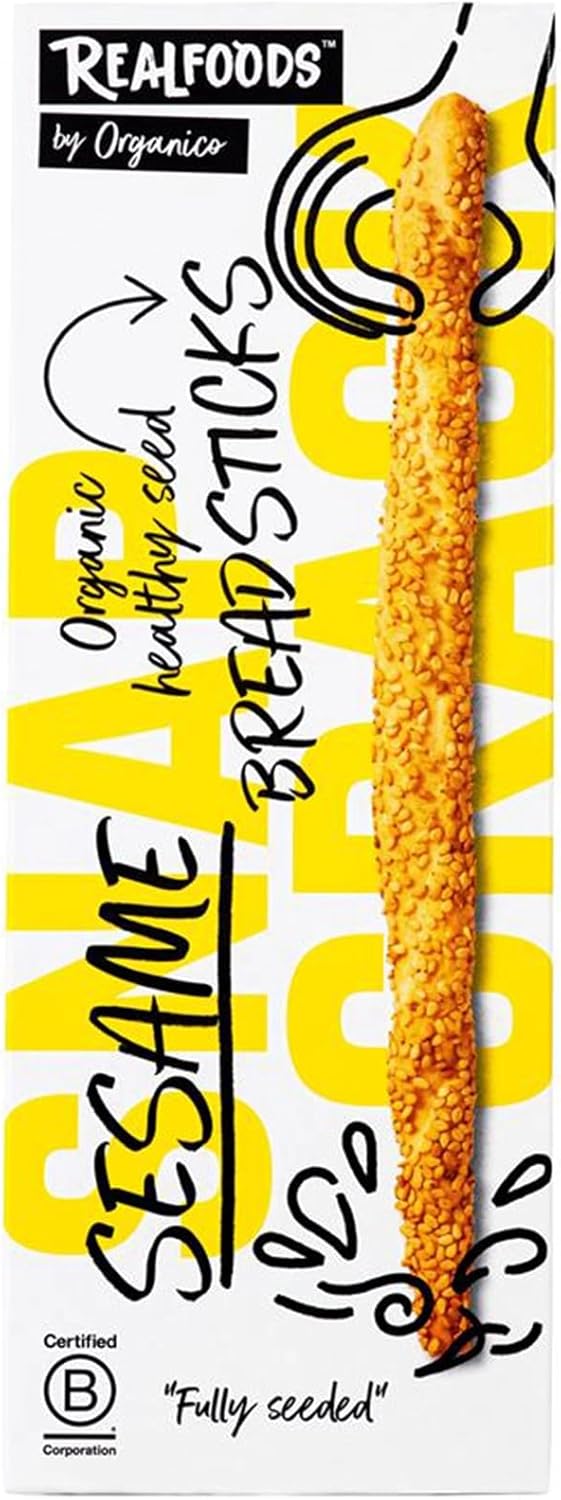 Organico Organic Sesame Grissini 120g - 8 Pack