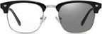 willochra Bifocal Transition Photochromic Rectangular Frame Reading Glasses For Men Women Sunglasses Readers UV400