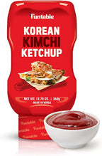 Funtable Korean Kimchi Ketchup (12.70 oz, Pack of 1) - Savoury & Spicy, Ketchup, Great Flavors, Easy-to-Use. Perfect for Chicken, Nuggets, Wings & Nachos, Tomato Sauce Alternative.