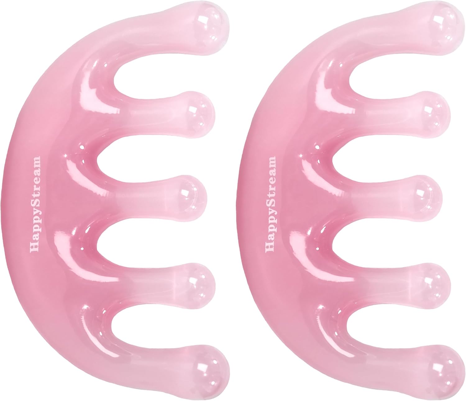 Scalp Massage Tool Head Massager. Resin Massage Comb Gua Sha Fascial Tools for Scalp Care Hair Growth Stress Relax Headaches Meridian Acupoint Treatment Trigger Point Therapy. (Pink)