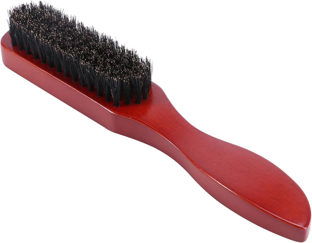FRCOLOR Solid Wood Boar Bristle Comb for Mustache Beard Men's Styling Brush Beard Brush