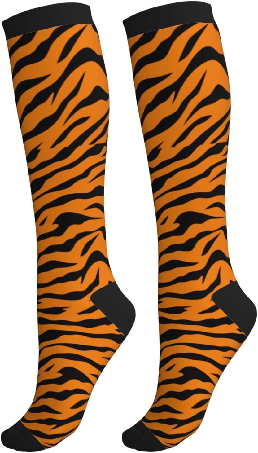 Compression Socks Calf Knee High Support Socks Novelty For Women Men Athletic Running Hiking Nurse