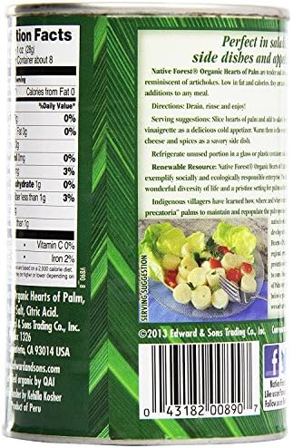 Native Forest, Organic Hearts of Palm, 14 oz