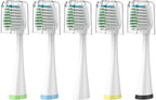 Replacement Brush Heads for Smile Bright Platinum Sonic Electric Toothbrush, Soft Bristles, 5-Pack, with Covers