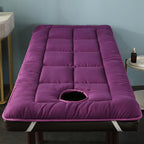 Beauty Massage SPA Table Padding Topper Salon Bed Mattress Lash Bed Cover with Face Hole, Elastic Band, and Washable Design