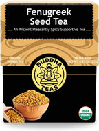 Buddha Teas - Fenugreek Seed Tea - Herbal Tea - Supports Digestion & Overall Wellness - Natural Ingredients - Caffeine Free - OU Kosher - 18 Tea Bags (Pack of 1)