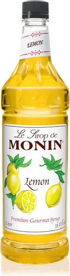 Monin - | Premium Syrup for Lemonades, Soothing Lavender & Citrus Flavored Syrup, Coffee Syrup, Natural Flavor Drink Mix, Simple Syrup for Coffee, Cocktails, Soda, & More, Gluten-Free, Clean Label (1 Liter)