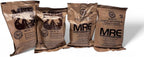 Meals Ready to Eat MRE 4 Pack Variety | Shelf-Stable Emergency Food Supply | Long-Term Survival Rations for Camping, Hiking & Disaster Preparedness