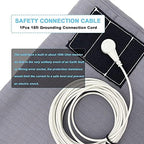 NIULAFR Grounding Sheet, 27"x52" Flat Grounding Sheet with 15ft Grounded Cord, Earth Connected Grounded Bed Sheet for Better Sleep, Stress Relief