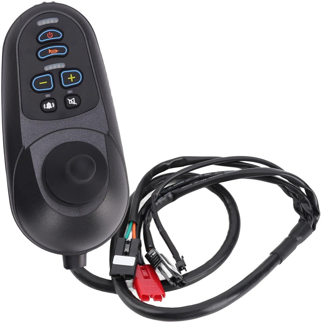 YWBL-WH Electric Wheelchair Joystick Controller, 24V DC Brushed Motor Replacement Joystick with Brake, for Electric Mobility Scooter Wheelchair and Smart Robot