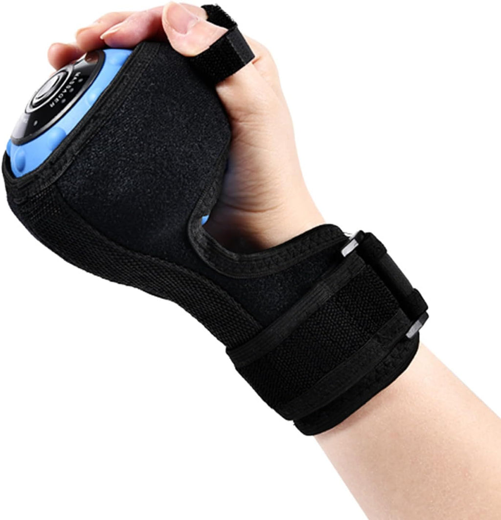 Hand Wrist Massage Ball, Stroke Hemiplegia Finger Massager Physical Therapy Equipment, Electric Massager Ball for Hand Stroke Recovery, Functional Impairment and Hemiplegia