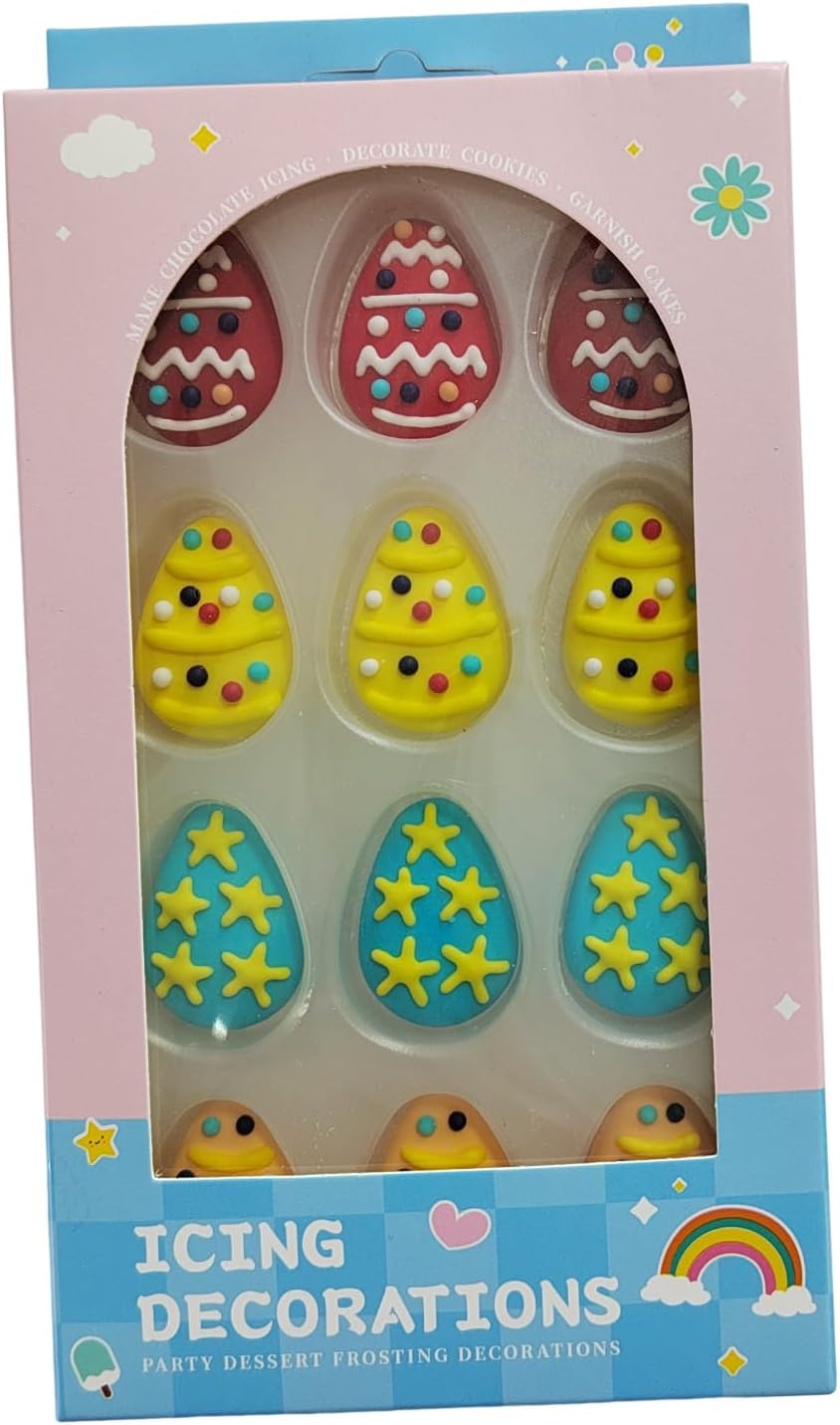 Edible Candy Easter Egg Dessert Sprinkles Spring Sprinkle Party Cookie DIY Cake Cupcake Topper Icing Frosting Decoration Easter Supplies