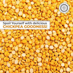 Pride Of India - Indian Split Yellow Chickpea Lentils - Protein & Fiber Rich Chana Dal, 3.0 Pound Jar