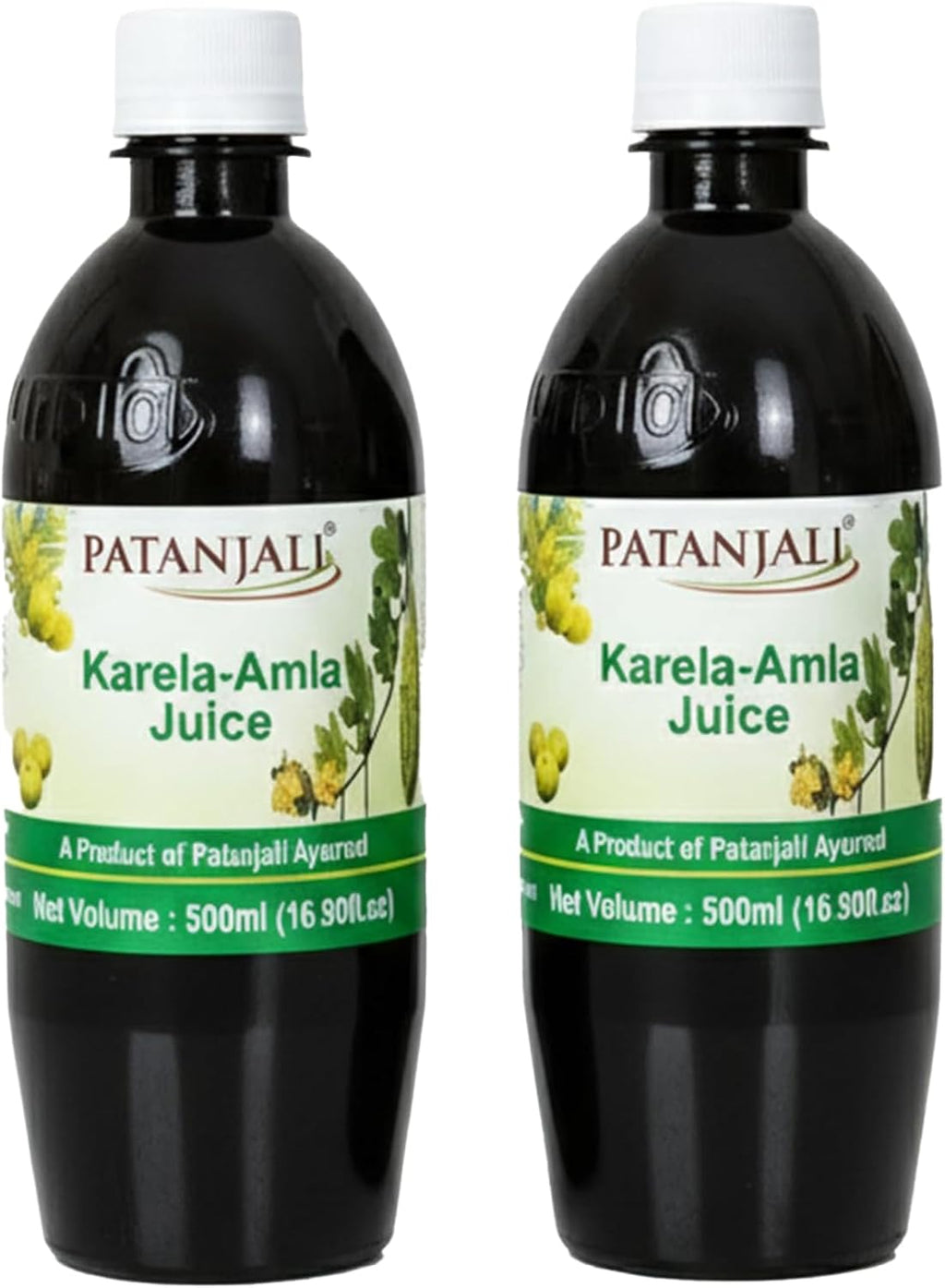 patanjali Karela Amla Juice- 500ml / 16.90 fl oz - (Pack of 2)