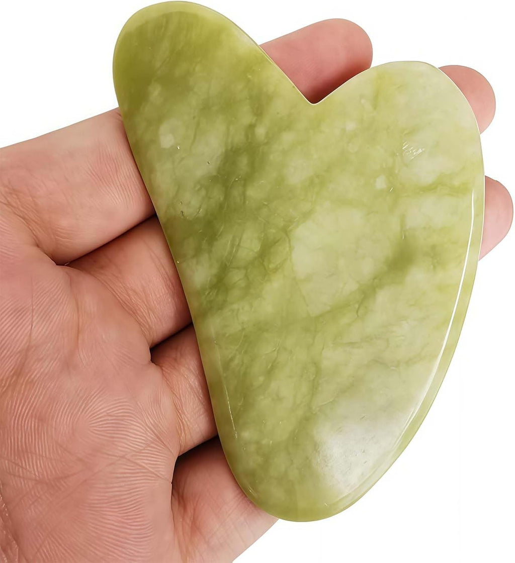 Gua Sha Massage Tool - Gua Sha Crystal Jade Plate for Skin Care,Face Back Massage Relaxation Therapy Trigger Point Therapy