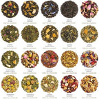 Tea Forte Premium Tea Chest Presentation Box Gift Set Sampler, 40 Count Individually Wrapped Handcrafted Pyramid Tea Infuser Bags, Jubilee